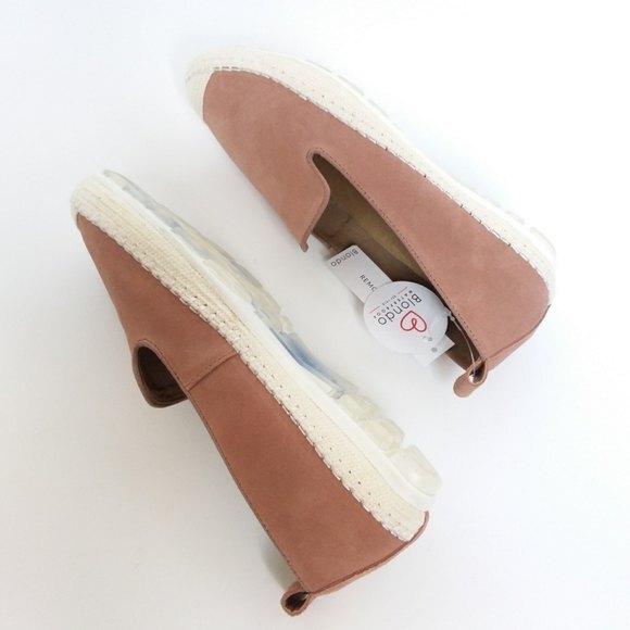 Blondo Espadrille Size 7M Pink Leather Bella Waterproof Loafers - Picture 5 of 11